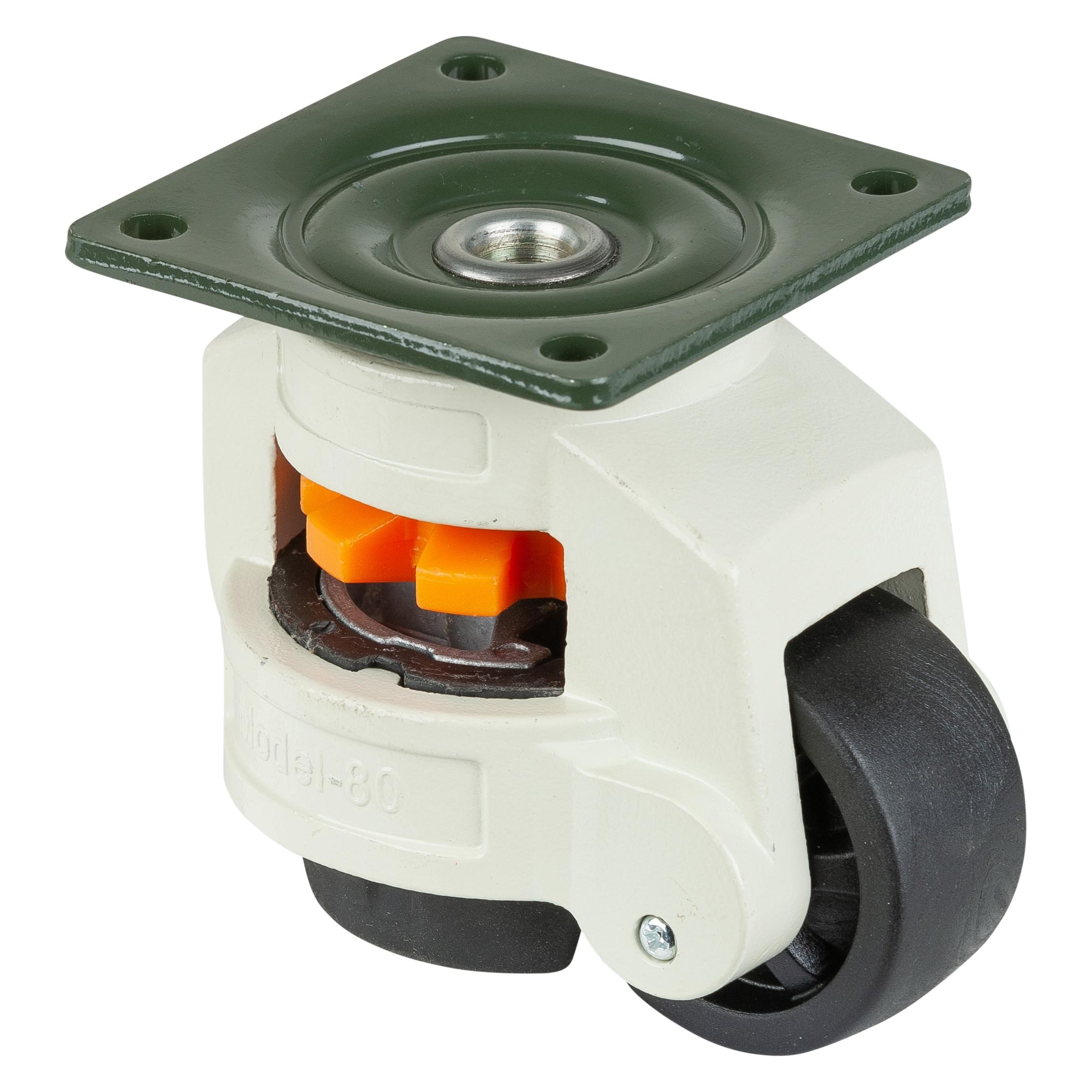 BS Rollen Heberolle W220.A90.062 Lenkrolle mit Feststeller, Raddurchmesser 62 mm (228235)