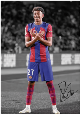 Inspire Picks Famous Soccer Player Canvas Poster Modern Football Wall Art For Home & Living Room Decor 18 40x60cm Unframed