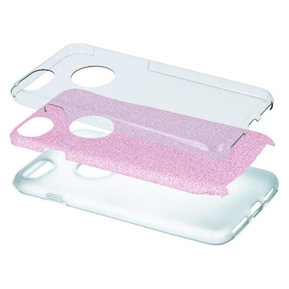 OEM Glitter 3in1 Hülle für iPhone XR rosa (Apple iPhone XR) (GSM038341)