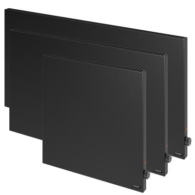 VASNER Konvi Schwarz Hybrid Infrarotheizung Elektroheizung mit Thermostat 900 Watt, Hybridheizung Infrarot + Konvektion