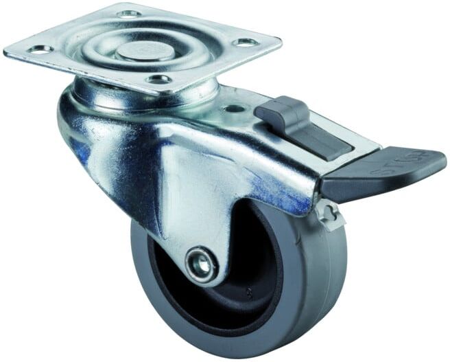 Roulette pivotante avec frein BS Rollen (A220.A80.050)