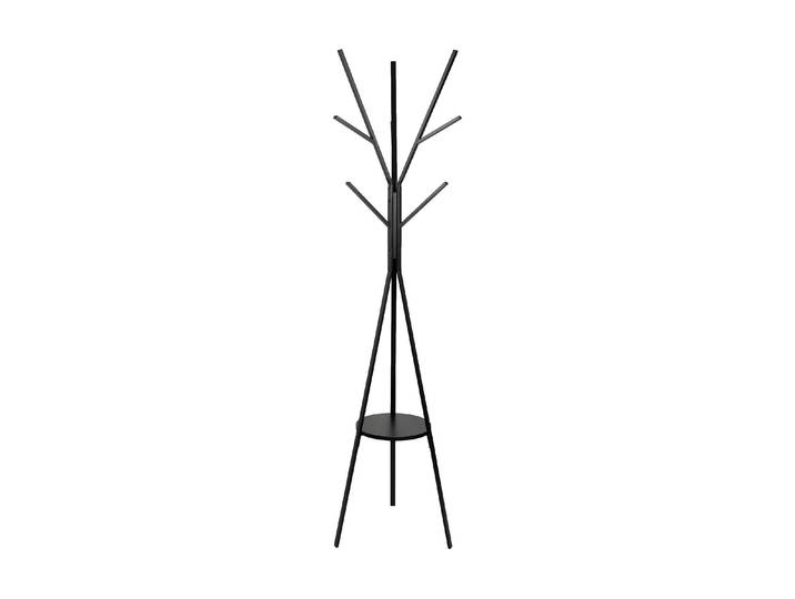 Garderobenständer MAUL Avalon , schwarz, B:46,5cm H:180cm T:46,5cm, Metall, Garderobenständer, Garderobenständer