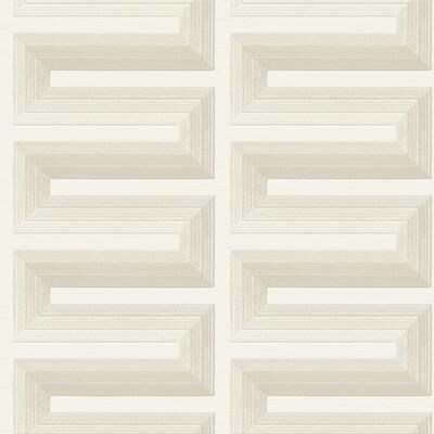 Veer Decor Embroidered Grecian Key Wallpaper