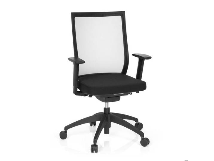 Chaise de bureau / Chaise pivotante ASPEN tissu en maille noir hjh OFFICE