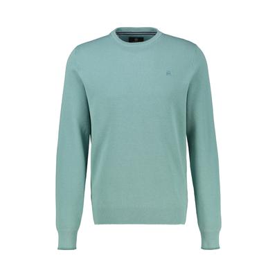 Sweatshirt LERROS "Sweatshirt in sportlicher 2-Tone-Optik", Herren, Gr. 3XL, grün (arctic blau), 100% Baumwolle, Sweatshirts Sweatshirt