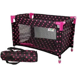 Alice Black mit rosa Bett für Puppen