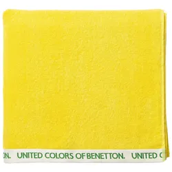 Benetton Handtuch 90x160 cm 380 GSM 100% Baumwolle Velour Gelb Rainbow