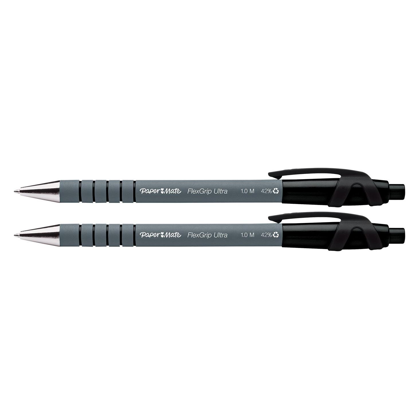 Paper Mate Kugelschreiber Flexgrip Ultra RT M 2er schwarz Blister (2x) (2027739)