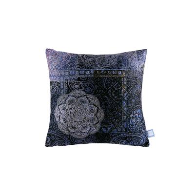 Fellkissen KENDA SAND "Dekokissen Medley 125 Multi / Blau 45cm x 45cm", bunt (multi, blau), B:45cm L:45cm, Polyester, Dekokissen_Sitzkissen_Kissenhüllen, modern, vielseitig kombinierbar,mit praktischem Reißverschluss