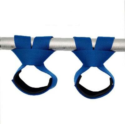 Multisell Products Hub Safety Lifting Straps With Inner Rubber, Fitness Wrist Straps, Sturdy Polyester Gym Training Belt For Weightlifting blue