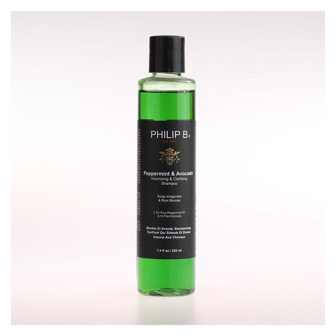 Philip B. Peppermint & Avocado - Volumizing & Clarifying Shampoo (Flüssiges Shampoo, 220 ml) (555002)