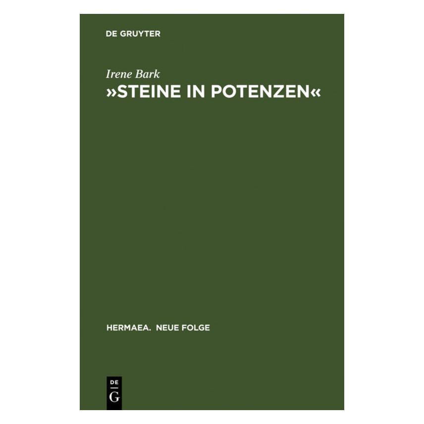 De Gruyter Bark,I.:Steine in Potenzen (Deutsch, Hardcover, Irene Bark) (67827528)
