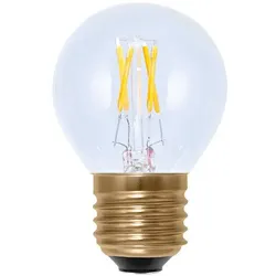 E27 LED Golfball klar warmweiß