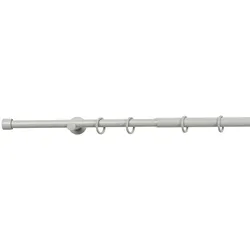 Ondeco Gardinenstange ausziehbar 1-lauf 16-19mm Trendy für Fenster mit Wandmontage Farbe: Cool Gray, Größe: 160-280 cm