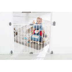 Roba Türschutzgitter 'Easy Step', Metall Schutzgitter weiß, extra hoch, variable Breite 60-97cm
