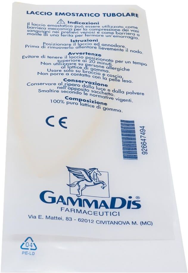 GAMMADIS FARMACEUTICI Srl Laccio Emostatico Gammadis 1 Pezzo