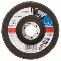 BOSCH Fächerscheibe X571 BEST FOR METAL 125x22,23 K.80 2608606924