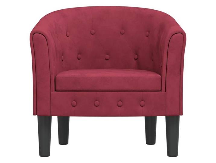 Best2026@Velours Fauteuil Relax SHIELDPRO® - maximal: 110 kg - 1 pc - Fauteuil rouge bordeaux - Pour salon2695