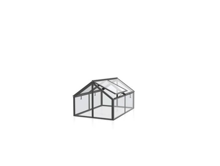 Hochbeetaufsatz Aluminium Gamma 89x38,4x71,3 cm schwarz