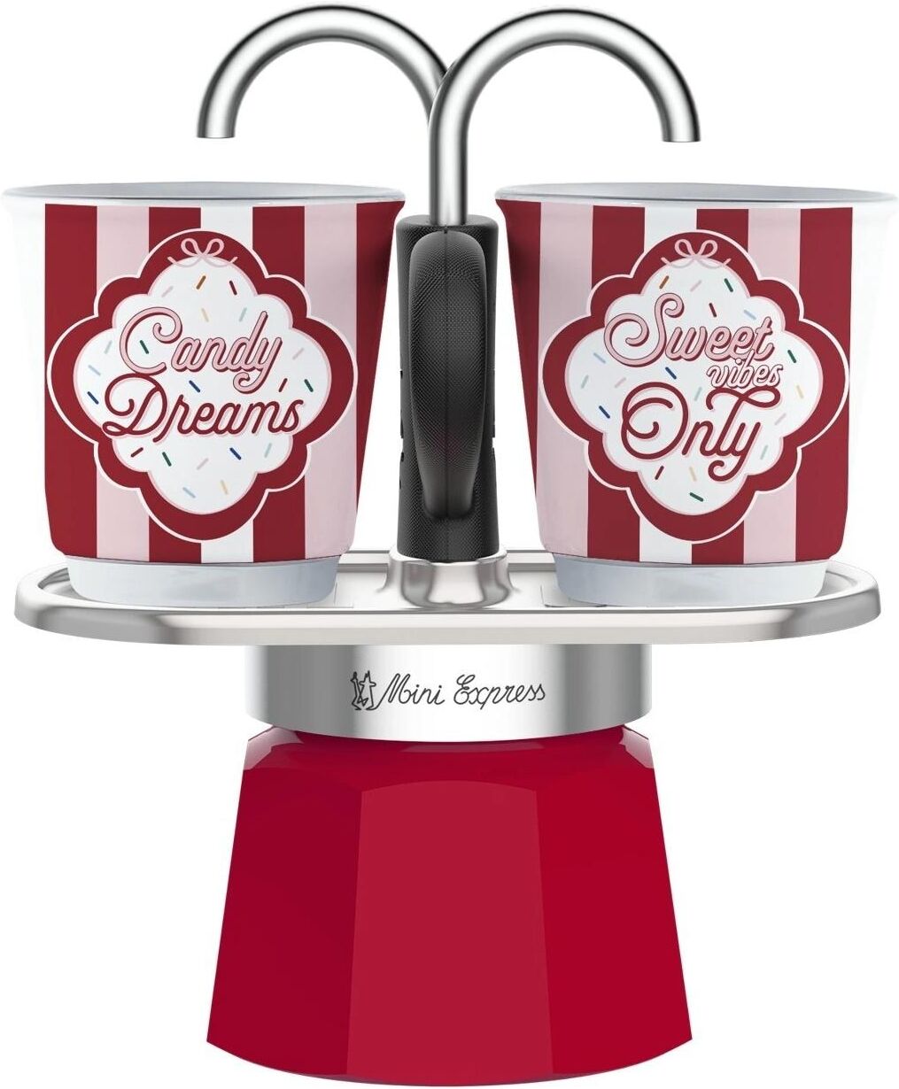 Espressokocher BIALETTI "Bialetti Mini Express Set Candyland", rot, Kaffeemaschinen, Espressokocher rot Einheitsgröße