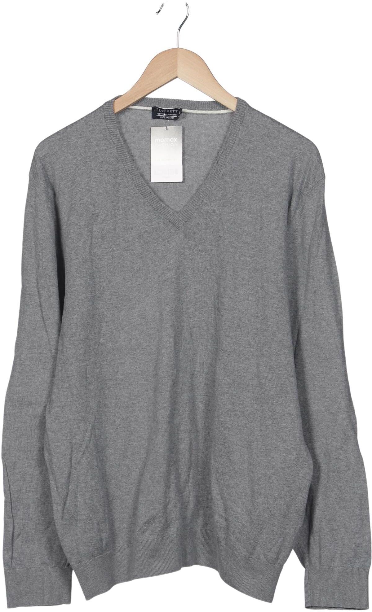 Hackett London Herren Pullover, Grau, Gr. 3Xl, Kaschmir / Baumwolle - Second Hand
