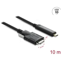 DELOCK 83632 - Aktives USB 10 Gbps Kabel, C-Stecker > Micro-B Stecker, 10,00 m