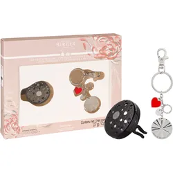 Ophelia - Florale Harmonie Schwarz Autoduft & Schlüsselanhänger Geschenkset