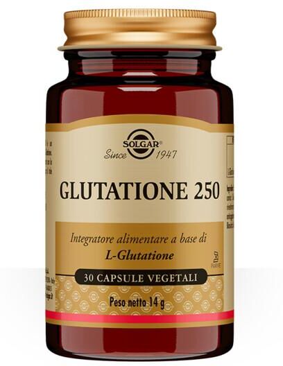 Solgar Glutatione 250 Integratore Antiossidante 30 Capsule