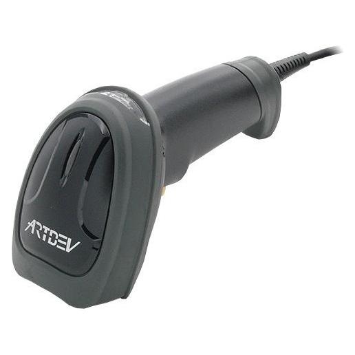 Artdev AS-1320HD-2D Laser Barcodescanner, USB Alle Standard 1D-Barcode und 2D-Barcodes inkl. QR Cod (2D-Barcodes) (AS1320-U-B)