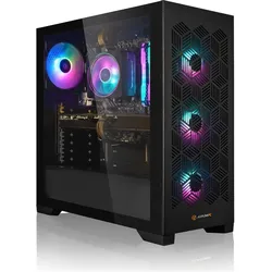 AURUMPC Performance Gaming PC AMD R7 5700 (1000 GB, 16 GB, AMD Ryzen 7 5700, Radeon RX 9060 XT), PC, Schwarz