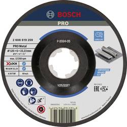Bosch Accessories 2608619259 X-LOCK Schruppscheibe 125x6mm Expert for Metal gekröpft VE10 Schruppscheibe gekröpft Durchmesser 125 mm Bohrungs-Ø 22.23 mm 1 St.