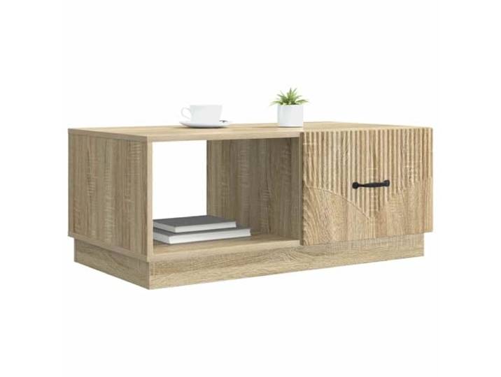 KTHLBRH Couchtisch Eiche Sonoma 90 x 50 x 37 cm Modernes Vintage-Design, praktisch für Wohnzimmer, robuste Oberfläche, einfache Montage