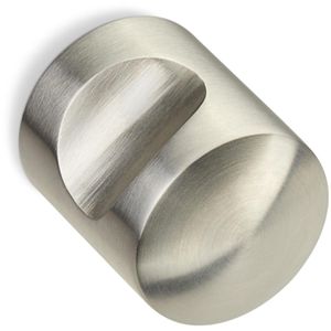 SO-TECH Möbelgriffe EK01, silber, aus Edelstahl, 30 mm (Ø), Knopfgriff, 1 Stück