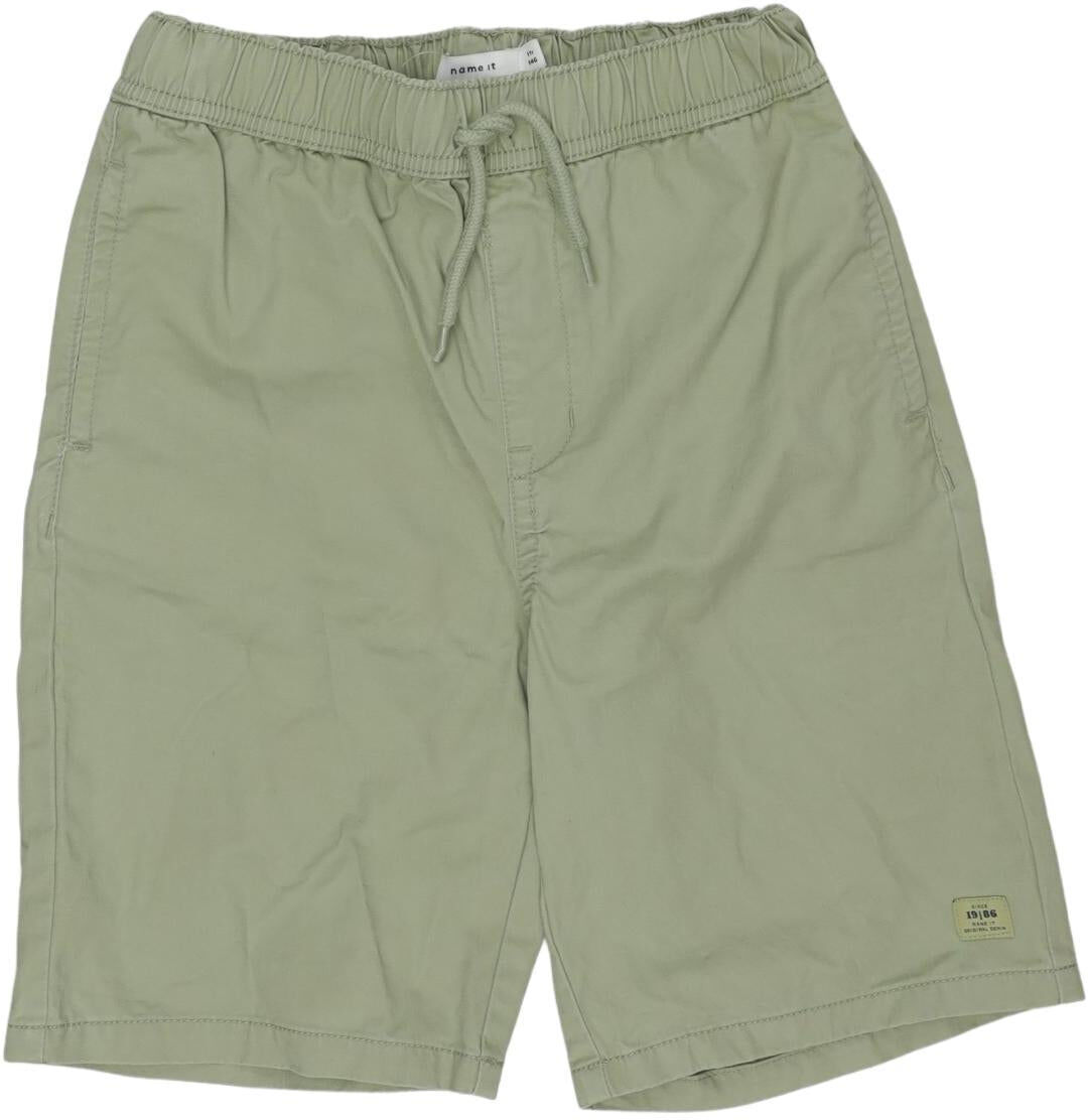 name it Jungen Shorts, Hellgrün, Gr. EU 146, Baumwolle - Second Hand