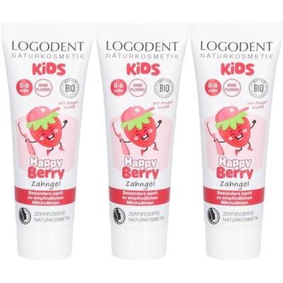 Kids Zahngel Happy Berry x3 3x75 ml