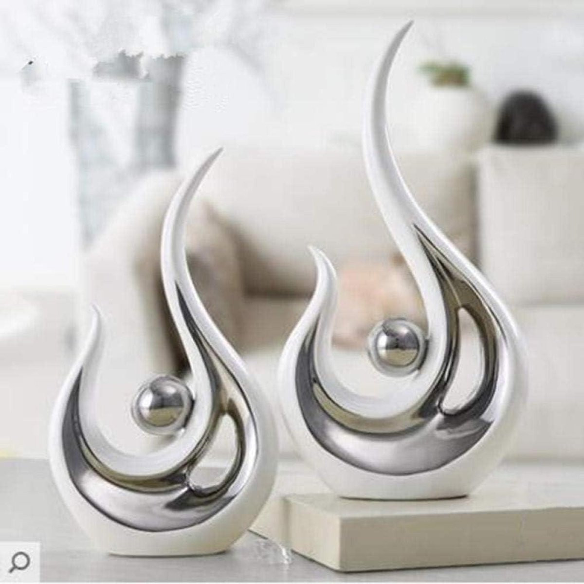 Keramische sculptuur decoratief beeldje voor interieurdecoratie