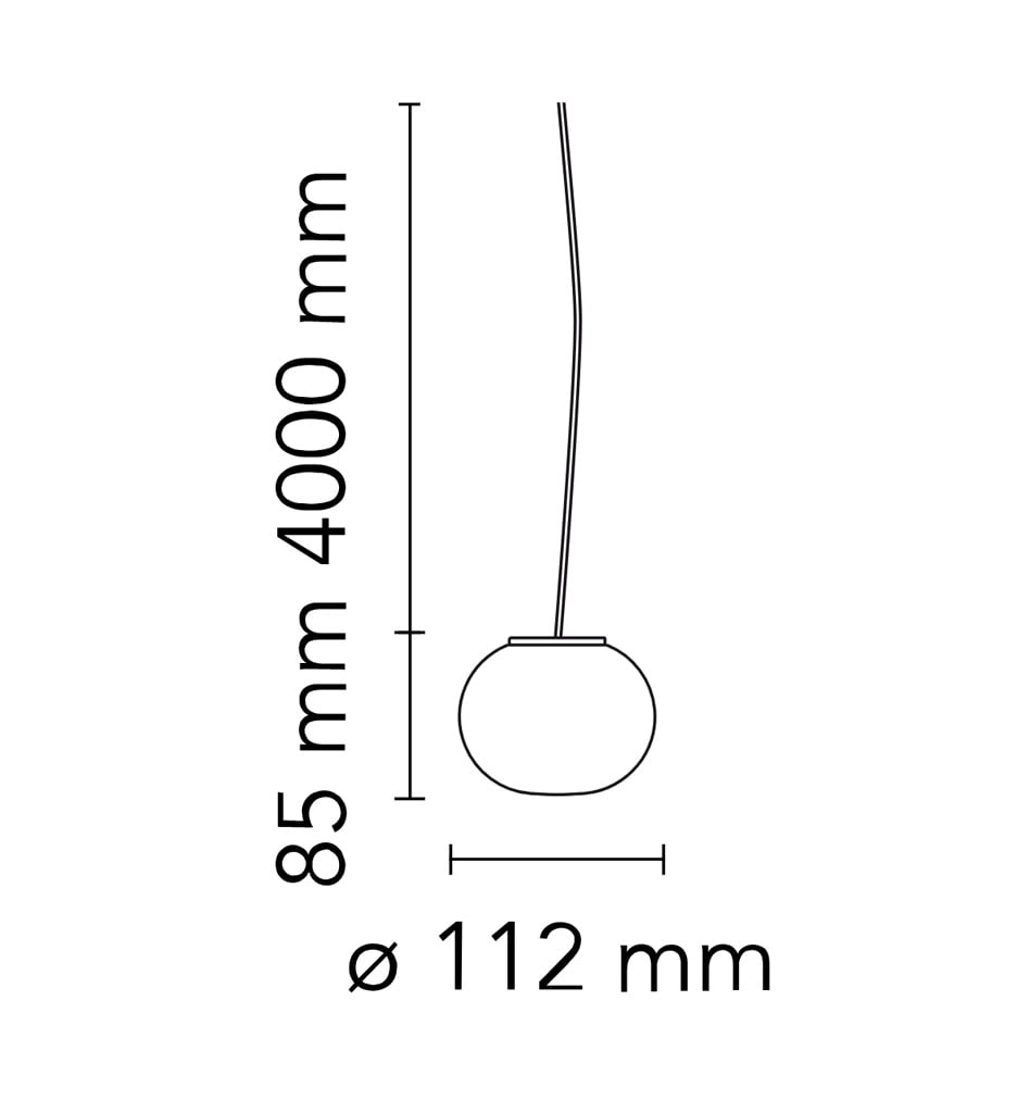 Flos Mini Glo-Ball S Pendelleuchte
