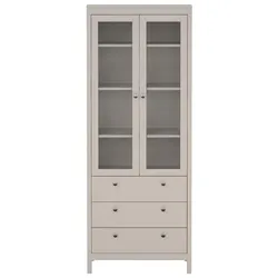 Ebuy24, Vitrine + Buffetschrank, Vitrinenschrank Madrid (78 x 33 x 199 cm)