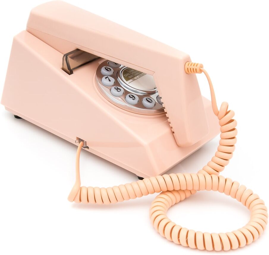 GPO Retro Design Téléphone analogique trim phone Rose 15x15x15cm