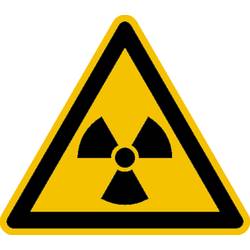 SAFETYMARKING Warnschild Radioaktive Stoffe oder ionisierende Strahlung Folie selbstklebend 25 mm ISO 7010 44 St. 30.0348