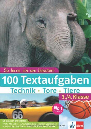 Holger Geßner - So lerne ich am liebsten! 100 Textaufgaben Technik - Tore - Tiere. 3./4. Klasse - Preis vom 04.10.2026 03:51:26 h