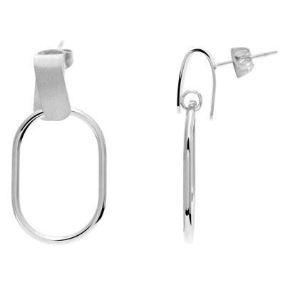 Paar Ohrhänger ADELIA´S "Ohrringe – Ohrstecker aus Edelstahl", Damen, Gr. Damen, Edelstahl, silber, Ohrringe, Eine schöne Geschenkidee für jeden Anlass