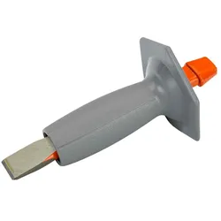 Irimo, Meissel, Flachmeissel mit Schaft in flacher Ausführung und Handschutz, 400 mm (13 mm)