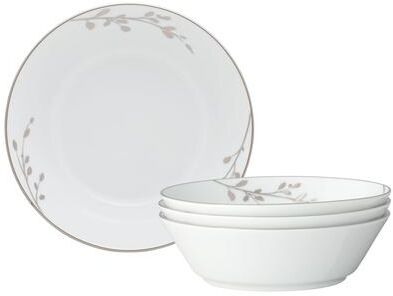 "Noritake Birchwood Set of 4 Soup Bowls, 7"", 20 oz."