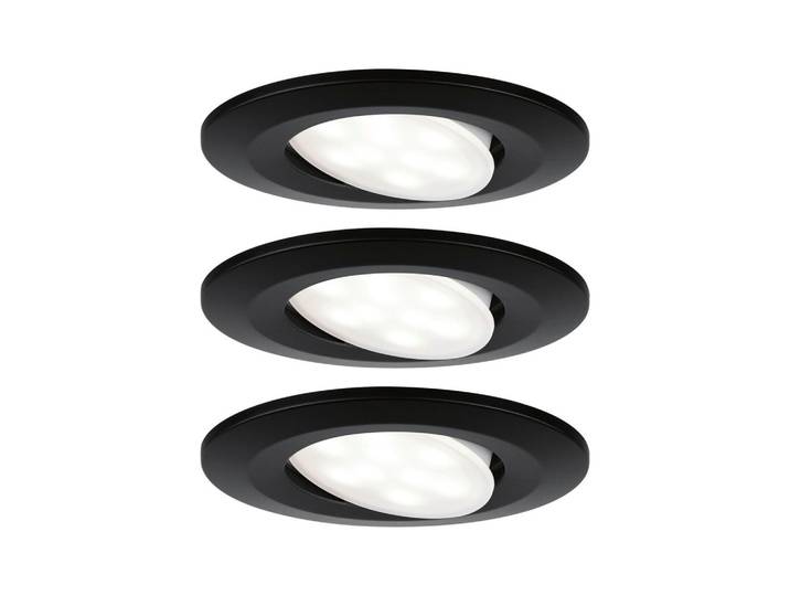 LED-Deckenleuchte Calla IP65 in Schwarz max. 6 Watt Deckenlampe