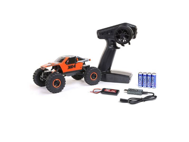 Axial RC-Buggy Axial RC Crawler AX24 XC-1 1:24 4WD RTR Orange inkl. Akku, Ladegerät