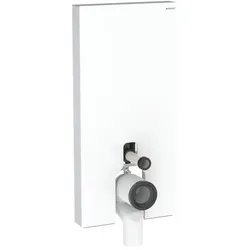 Geberit Monolith Stand-WC-Modul 131003SI5 Glas weiß, Bauhöhe 101 cm
