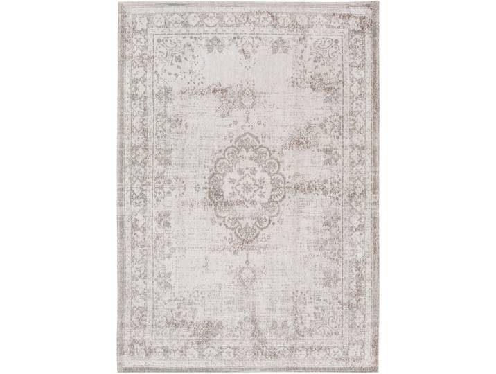 Teppich Medallion Weiss, Grau Anderes Muster 200 x 280 cm - Material: Polyester - Teppich
