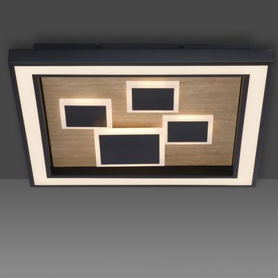 PAUL NEUHAUS LED Deckenleuchte "ELIZA", braun (holz, natur), 2, 1 Stk., Leuchten, LED Deckenleuchte