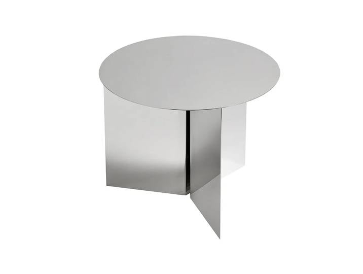 HAY Slit Couchtisch Polished stainless steel